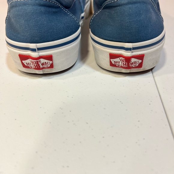 Vans Blue Canvas Slip-On Sneakers, Size 8 Men's (9.5 Women's) - Picture 4 of 6